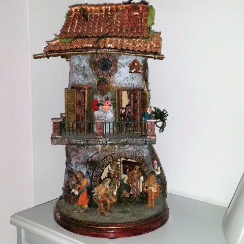 Foto Presepe su antica tegola in 3D n. 2